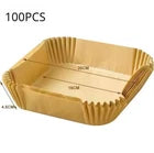 Air Fryer Paper Liners Disposable 50/100PCS Non Stick Baking Sheet Round/Square