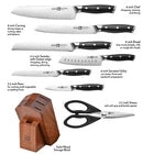 Klaus Meyer Stahl High Carbon Steel 8 Piece Knife Block Set