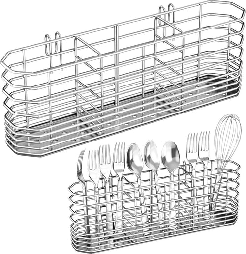 304 Stainless Steel Utensil Holder Dish Drying Rack Kitchen Utensil Organizer