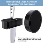 Knife Block without Knives, Universal round Knife Block Only, Detachable Knife