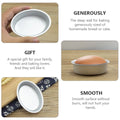 6 Pcs Aluminum Alloy Anodized Cake Pans Baking Pans For Cheese Cake